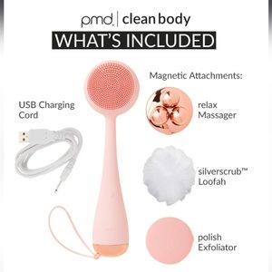 NWT PMD Clean Body Smart Cleansing Device in Blush